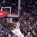 حسن ديارا من UConn يجد جايدن روس في مباراة مذهلة في ALLEY-OOP DUNK ضد جورج تاون